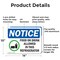 Signmission Food Or Drink Allowed In This Refrigerator, 14 in W x Rectangle, Aluminum OS-2PACK-NS-A-1014-L-15699 - alternate 4